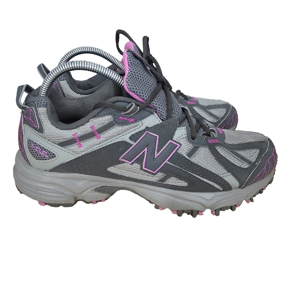 New Balance 411 Trail Running Shoes Womens 9 Gray Pink All‎ Terrain Hiking